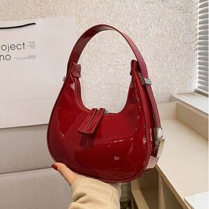 Crescent Shoulder Bag with Adjustable Strap